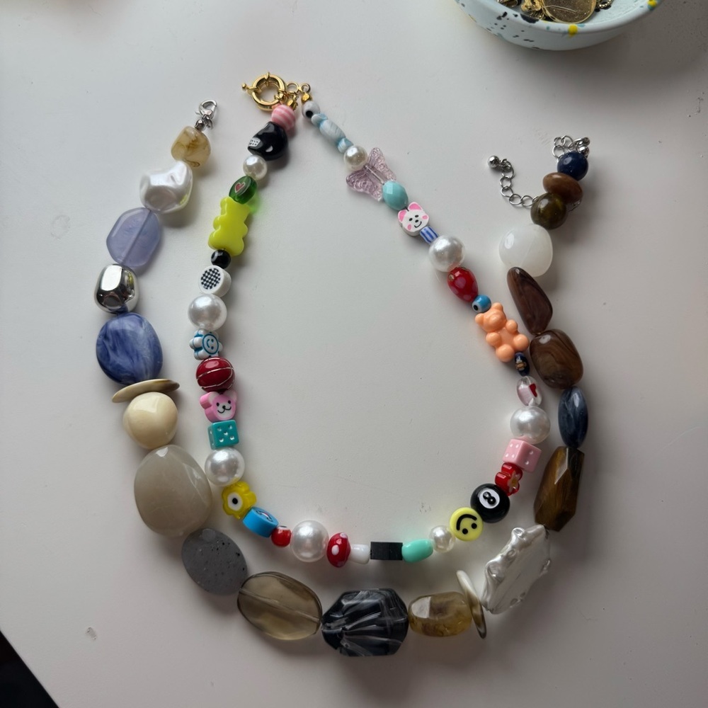 BUNDLE Multicolor Beaded Women's Necklaces - Picture 2 of 5